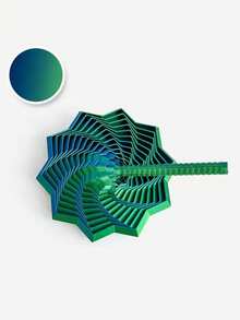1pc 3D Printed Star Polygon Fidget Toy, 3D Folding Structure, Finger Pressure Relief, Visual And Auditory Soothing Toy, Desktop Decor, Christmas Gift, Birthday Party Gift, Ideal Holiday Present - Multicolor - View 10