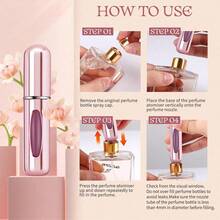 1/2pcs Bright Pink 5ml Perfume Bottle, Perfume Storage Bottle, Refillable Spray Bottle, Perfume Decant Bottle, Reusable Small Bottle - Multicolor - View 6