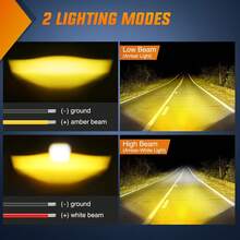 1个2.7英寸白琥珀色LED雾灯组件，IP67防水，辅助越野照明，适用于摩托车、越野车、电动自行车、轻便摩托车、雪地摩托车、全地形车、多用途车、SUV、卡车。 - 基礎版 - 查看 4