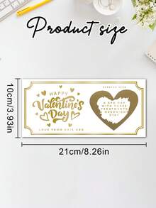 Customized Personalized Valentine's Day Scratch-Off Coupon Vouchers, As Gifts To Give To Your Girlfriend, Boyfriend, Surprise Scratch-Off Cards, Valentine's Day Gifts, Invitation Vouchers, Party Gifts - Multicolor - View 15