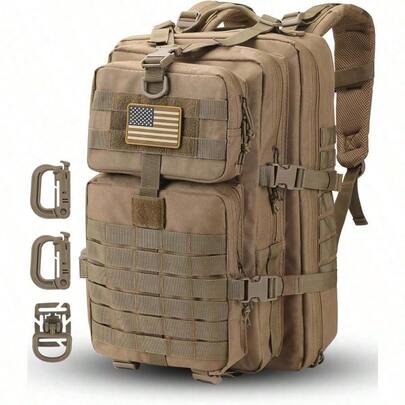 50L/30L Mochila táctica para hombres y mujeres Mochila de 50L talla grande resistente y grande Mochila militar Molle, mochila de emergencia para exteriores Mochila táctica de élite de grado militar Resistente y duradera Mochila de 3 días Molle Mochila de trabajo ultra resistente para hombres Aventura al aire libre Senderismo Camping Viaje