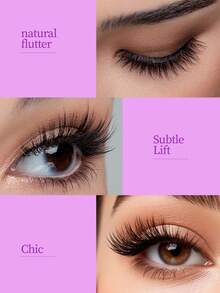 5 Pairs Fluffy Natural 8D Thick Soft Curly Convenient Wear False Eyelashes - Black - View 5
