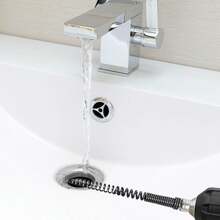 1pc-Drain Auger Cable, Pipe Cleaning Spring Clog Remover, Suitable For Kitchen, Shower, And Sink