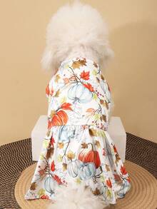 1pc Cute Pet Dress, Made Of Polyester Fabric, With Bow Decor, Suitable For Small To Medium Cats And Dogs, Suitable For Indoor And Outdoor Wear - Multicolor - View 17