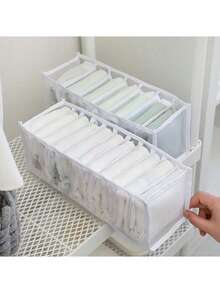 可折叠抽屉收纳盒，内衣、袜子、胸罩收纳盒，圣诞节、万圣节、感恩节礼物 - 彩色 - 查看 10