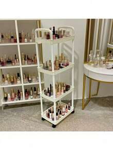 5/4/3 Tier Storage Cart - Durable Plastic Material, Easy To Move, Suitable For Kitchen, Bathroom, Bedroom - (Easy To Move And Convenient) Black & White Lingerie Storage Box, Thickened Tube, Strong Load-Bearing, Multi-Layer Storage Rack, Suitable For Kitchen, Bedroom And Outdoor Camping, Durable Plastic Design, Multi-Functional Storage Cart | Modern Storage Rack | Sturdy Storage Rack, Halloween, Christmas Gift Kitchen Supplies Kitchen Accessories Kitchen Tools - Multicolor - View 17