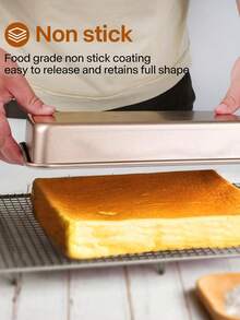1 Stück tiefe Backform, 9/11/13 Zoll antihaftbeschichtete tiefe Kuchenform mit extra Höhe, rechteckige Kuchenform aus Kohlenstoffstahl, Backform für Truthahn, geeignet zum Backen von Bisquitkuchen, Biskuitrollen, Keksen, Brot, Kuchen, Lasagne, Brownies, Haushaltsbackzubehör, verwendbar zum Backen von Kuchen, im Ofen, zum Braten und in der Toastmaschine - Verschiedenfarbig - Übersicht 10