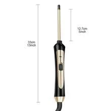 9mm Curling Iron - Creates Beautiful Curls, Suitable For Short And Long Hair, Easy To Use - Black - View 2