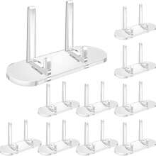 1-16 Pcs Upgraded Acrylic Card Display Stands, Card Storage & Display Racks, And Coin Display Stands; Also Suitable For Displaying Magnetic Cards, Challenge Medals, Baseball Cards, Collectible Cards, Sports Cards, And For Trade Show Exhibitions (Cards Not Included In The Set) - Transparent - View 12