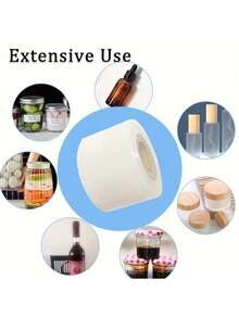 4 Rolls Stretch Wrap Film, Non-Heat Shrink Packaging Film, Easy To Seal Bottles, Jars And Other Packaging Materials - Transparent - View 4