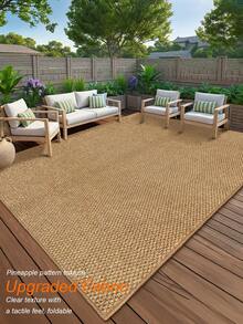 1 tấm thảm lớn ngoài trời mùa xuân mới, vải họa tiết quả dứa, thảm trang trí nhà cửa ngoài trời phong cách Bắc Âu cho phòng khách, phòng ngủ, nhà nghỉ dưỡng, thảm ấm áp cho lối vào hiên nhà, thảm ngoài trời tiện dụng cho ban công, sân thượng, vườn, hồ bơi, thảm lớn trong nhà và ngoài trời có thể gấp gọn dễ dàng vệ sinh, món quà tuyệt vời cho Ngày của Cha, Ngày của Mẹ và các ngày lễ khác. - màu nâu - Xem 6