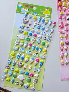 3D卡通泡沫贴纸 - 玉米狮、兔子、装饰贴纸、收藏贴纸 - 彩色 - 查看 15