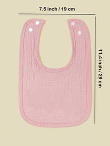 4pcs Baby Bibs, Soft Muslin Drool Bibs, Suitable For Baby Boys And Girls - Multicolor - View 6