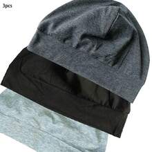 2pcs Unisex Lightweight Breathable Sleep Cap, Suitable For Chemotherapy Hair Loss - A - View 17