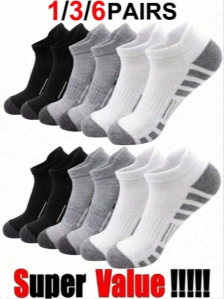 24 Pairs Men's Ankle Socks, High Quality Low-Cut Round Neck Breathable Mesh Casual Boat Socks