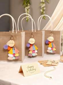 Personalized Bag Accessories - Fashionable, Colorful, Cute, Minimalist, Unique And Fun Decorations For Beach Bags, Handbags, Tassels And More. Perfect As Christmas Gifts, Valentine's Day Gifts, DIY Birthday Gifts, Anniversary Gifts, Couple Gifts, Mother's Day Surprises, Wedding Favors, Bridesmaid Gifts, Party Favors, New Year Gifts, Or Gifts For Best Friends. - Multicolor - View 4