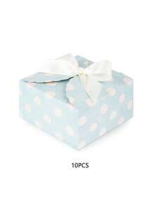 10个装简约方形手工折叠礼品盒，粉色糖果盒，彩色纸板糖果包装盒，适用于节日/派对，小型礼品包装盒，伴手礼 - 彩色 - 查看 15