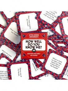 How Well Do You Know Me? - Family And Friends Game Night Card Game With 50 Fun Questions, Red Box, Perfect Card Game For Holidays, Parties, And Social Gatherings - Red - View 6