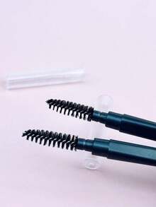 2pcs Portable Eyebrow Brush, Eyelash Comb, Lip Liner, Fine Eyeliner Brush, Lip Brush, Brushes With Dust Cover,Eyebrow Brush,Eyeshadow Brush,Spoolie,Spoolie Brush - Black 2 - 查看 5