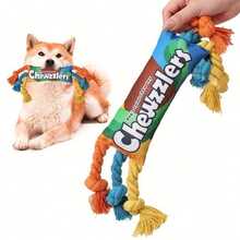 Durable Squeaky Dog Chew Toy - Tough Twisted Rope Design For Interactive Play By Small To Medium-Sized Dogs - Multicolor - View 8