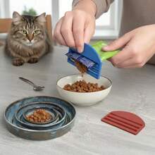 1pc Pet Food Squeezer Food Squeezing Tool Pet Food Dispenser 3 Thickness Portable Efficiently Extracts Food From Bags Tool Pet Feeder Tool