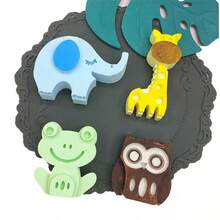 Neue Cartoon Tier (Dinosaurier, Giraffe, Frosch, Elefant, Eule) Silikon Formen, DIY Kerzenformen, weiche Ton Aroma Stein Kerzenformen - Verschiedenfarbig - Übersicht 7