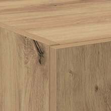 vidaXL Armoire de Bureau avec porte Chêne artisanal 70 x 32 x 77,5 cm - Tabac - Voir 10