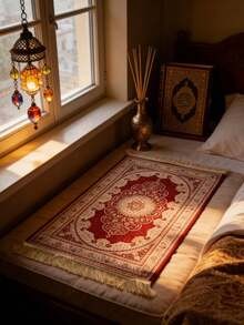 Portable Muslim Prayer Mat, Suitable For Pilgrimage, Foldable, Ideal For Home Use, Perfect For Prayer, Suitable For Pilgrimage Activities, Can Be Used Indoors And Outdoors, Also Applicable For Study, Corridor And Festivals - Multicolor - View 11