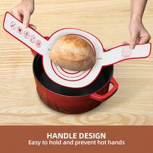 1pc/2pcs Silicone Bread Lame, Cast Iron Pot Bread Mat, Dough Transfer Mat - Suitable For Dutch Oven, Non-Stick, Reusable Baking Mat, Bread Baking Tray Liner, Silicone Strap, Silicone Baking Mat - - - View 6