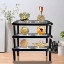 1-16 Pcs Upgraded Acrylic Card Display Stands, Card Storage & Display Racks, And Coin Display Stands; Also Suitable For Displaying Magnetic Cards, Challenge Medals, Baseball Cards, Collectible Cards, Sports Cards, And For Trade Show Exhibitions (Cards Not Included In The Set) - Transparent - View 6