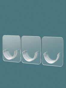 10 قطع خطاطيف قضبان الستائر، مشابك قضبان قابلة للتوسيع، تركيب لاصق بدون حاجة إلى ثقب للستائر وستائر الحمام والمناشف وستائر الأبواب - متعدد الألوان - مشاهدة 1