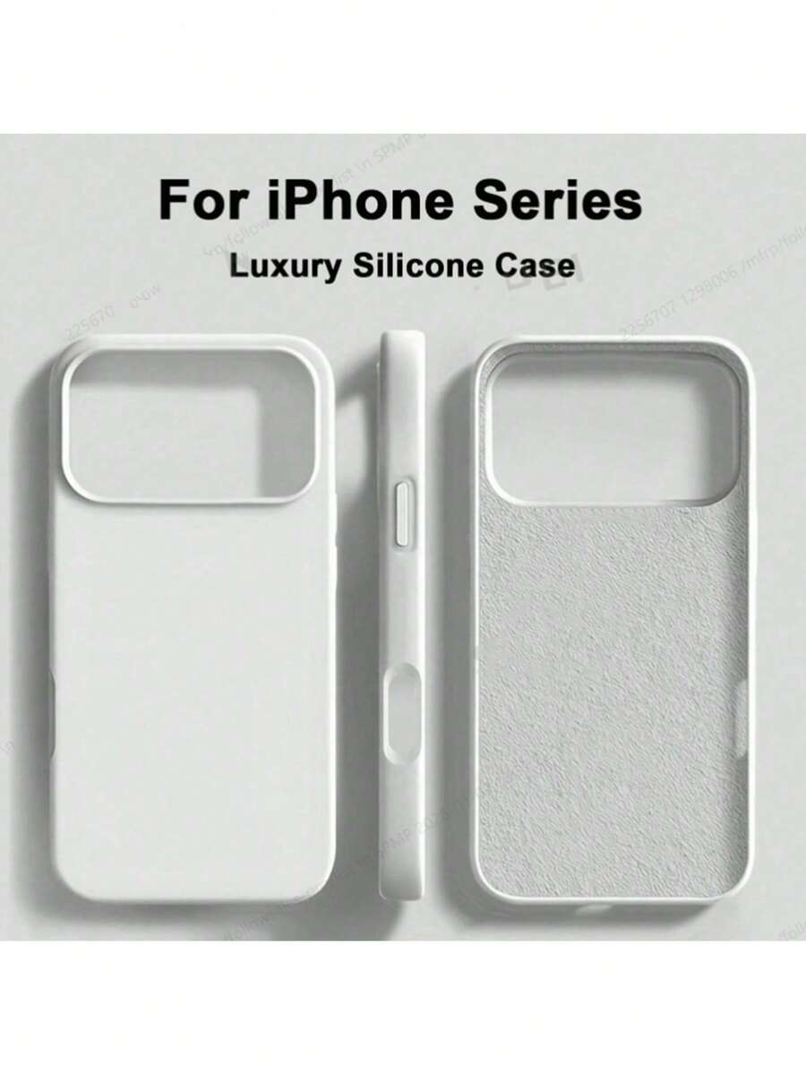 Liquid Silicone 3-Layer Full Coverage Soft Rubber Phone Case, Shock-Proof Protective Cover With Anti-Scratch Super Soft Fiber Lining, Compatible With IPhone 17, 17 Air, 17 Pro, 17 Pro Max, 13, 11, 16 Pro Max, 15, 14 Plus, 12