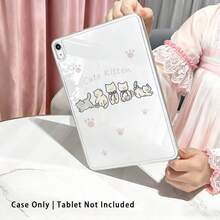 1pc High Transparent Anti-Drop TPU Tablet Case, High Definition 4 Kittens UV Printing, Compatible With IPAD 11 2025, MINI6/7, AIR1/2, Air4/AIR5/Air6/AIR7, 9.7 Inch IPad 2019/2020/2021, 10.2 Inch IPad 10/11, AIR11 (2024/2025), PRO11 (2024), PRO11 (2018-2022), PRO12.9 Inch/AIR13