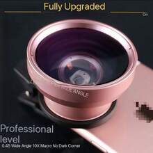 适用于智能手机单反相机的 0.45 倍超广角微距镜头，特效手机镜头 - 廣角+微距 - 查看 3