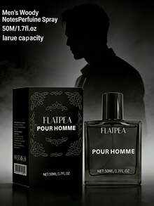 50毫升/1.7液盎司男士奢华古龙水及木质香调香水喷雾 - 持久迷人香气，适合约会/日常/派对，浪漫情侣香氛，提升浪漫情调，完美情人节礼物 - 木質香調 - 查看 2