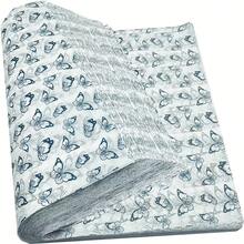 20 hojas de papel de seda con mariposas azules de 13.78x19.68 pulgadas - Perfecto para envolver regalos, bodas, cumpleaños, baby showers y manualidades DIY - Azul Marino - Ver 6
