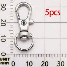 5/50pcs Zinc Alloy Swivel Rings Lobster Claw Clasps Swivel Snap Hook For DIY Keychain Keyring Jewelry Craft Making Backpack Lanyard Hanging - Antique Silver - View 22