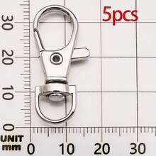 5/50pcs Zinc Alloy Swivel Rings Lobster Claw Clasps Swivel Snap Hook For DIY Keychain Keyring Jewelry Craft Making Backpack Lanyard Hanging - Antique Silver - View 11