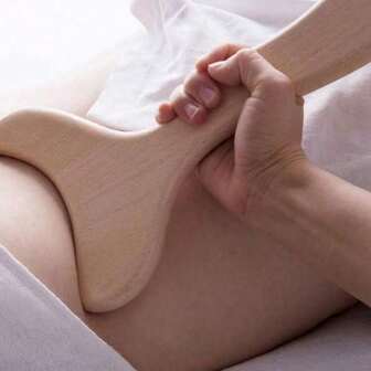 Wooden Fish Tail Massager, Full Body Muscle Massage, Multi-Functional For Different Body Parts, Suitable For Home Use, Available In Large And Small Sizes