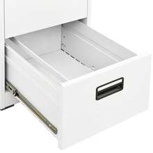 vidaXL Classeur Blanc 46x62x102,5 cm Acciaio - Bianco - Visualizzare 8
