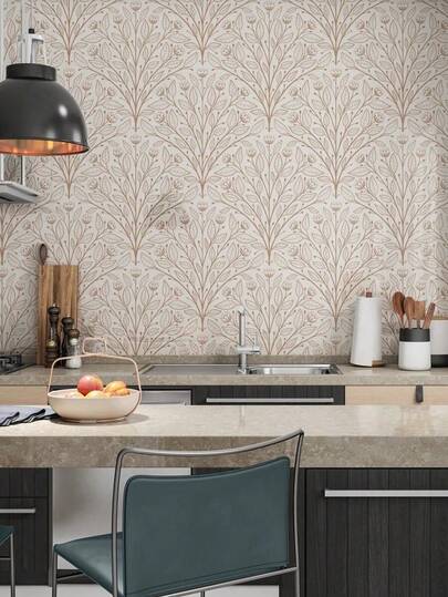 1卷 简约枝叶图案自粘墙纸 撕贴式墙纸 浅色背景墙纸 可移除墙纸 客厅卧室墙面家具翻新装饰贴纸 17.7英寸 x 78.7英寸 / 118.1英寸 礼物 生日毕业 房间装饰 家居装饰 墙面装饰 浴室装饰 卧室装饰 房间装饰用品 客厅装饰 房屋装饰 家居装饰 客厅墙纸 墙贴 墙贴纸