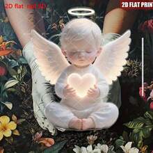 2D, 1pc Garden Decoration, Suitable For Easter, Christmas, Birthday And After Losing A Loved One - Romantic Funeral Gift, Durable Plastic, Easy To Install On The Ground - Multicolor - View 5