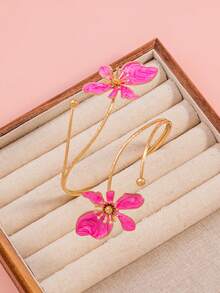 1pc Women's Vintage Multilayer Wrapped Metal Texture Line Bracelet, Fashionable High-End Arm Cuff - Multicolor 22 - View 4