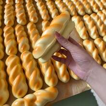 1pc Squishy Super Slow Fried Dough Twists Bread Slow Rebound Wet Soft Sticky Hand Birthday Gift Christmas Gift Halloween Gift Perfect Gift Gift(Handmade Products, Some Minor Flaws Are Normal, Please Do Not Buy If You Mind) - Multicolor - View 4