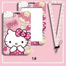 Fashionable Cartoon Cat Card Holder, Suitable For Student ID, Bus Pass, Work ID, Factory Badge, Metro Access, Meal Card, Key Chain Lanyard, ID Card Holder For Nurses, Employees