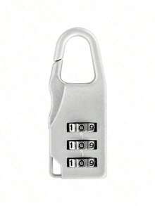 5pcs Combination Lock Set, 3-Digit Password Padlock, Suitable For Bags, School, Gym, Sports Lockers, Fences, Tool Boxes, Cabinet Latches, Luggage, Travel Essential Accessories, Unisex, TSA Approved Lock, Perfect For Luggage, Travel & Business, Protect Your Belongings, Anti-Theft, Compact & Waterproof - Multicolor - View 5