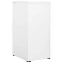 vidaXL Classeur Blanc 46x62x102,5 cm Acciaio - Bianco - Visualizzare 2