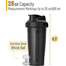 - Shaker Bottles Protein Mixes, 28 Oz, Shaker Bottle With Wire Whisk Ball, Protein Shaker Bottle, Shaker Cup, Protein Shaker, Protein Shake Bottle, Bottle Shaker, Shake Bottle - 1 包 + 黑色 - 查看 3