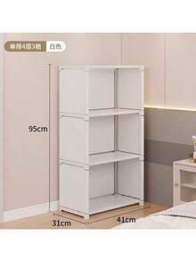 1个4/10格书架收纳架,适用于客厅、卧室、办公室的书籍收纳架 - 易于组装 - B - 查看 12