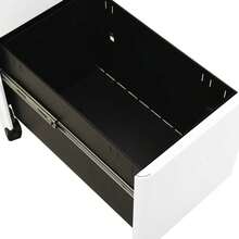 vidaXL Mobile Classeur Bianco 30x45x59 cm Acciaio - Bianco - Visualizzare 7